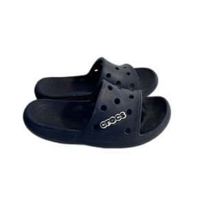 CROCS Mens Classic Navy Blue SlipOn Slide Sandal Lightweight Slide Size 9